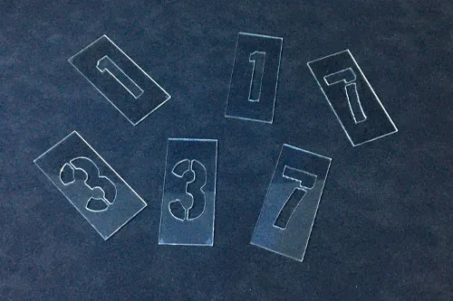 Moldes y plantillas cortados con láser
